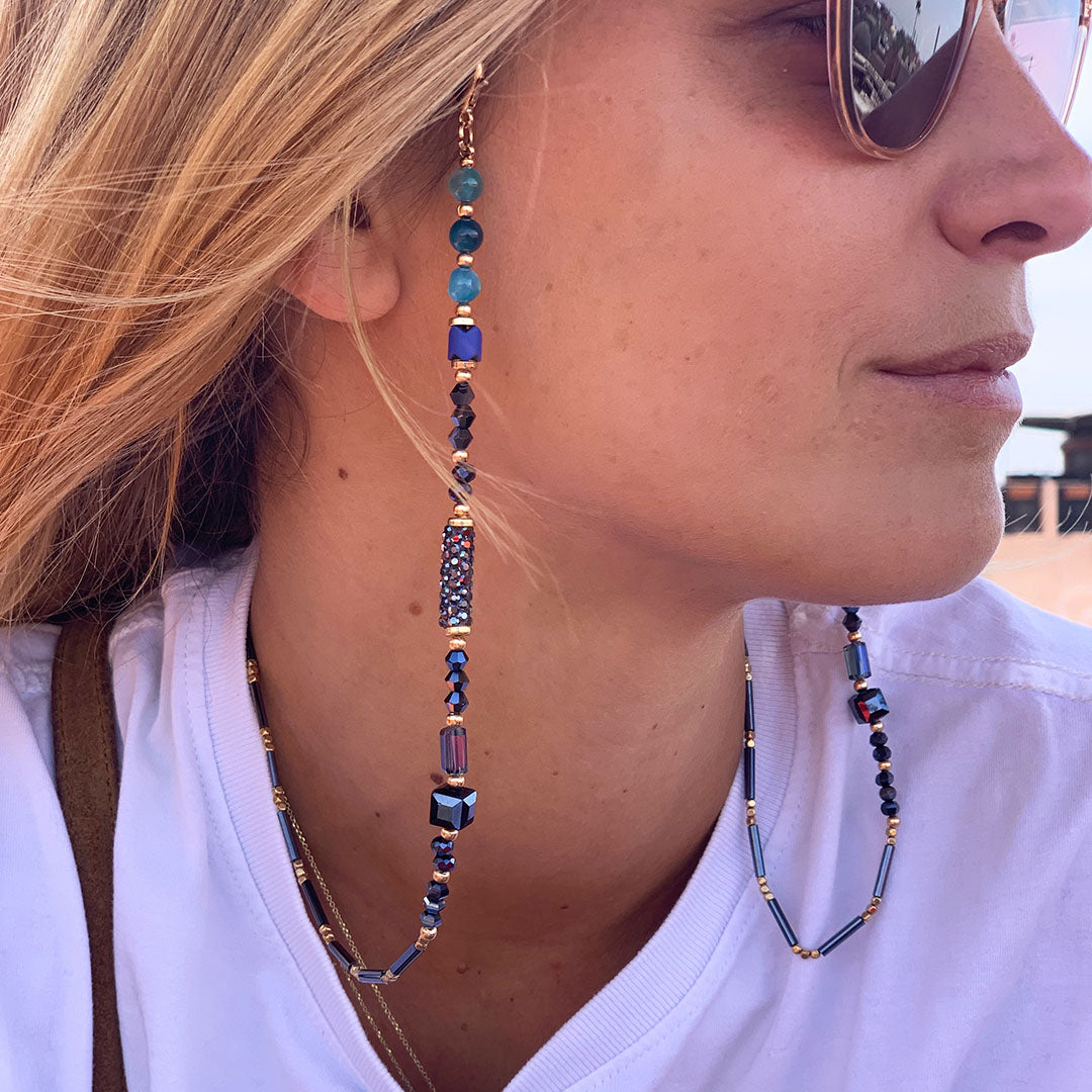 Chaîne à lunettes Mélange de perles